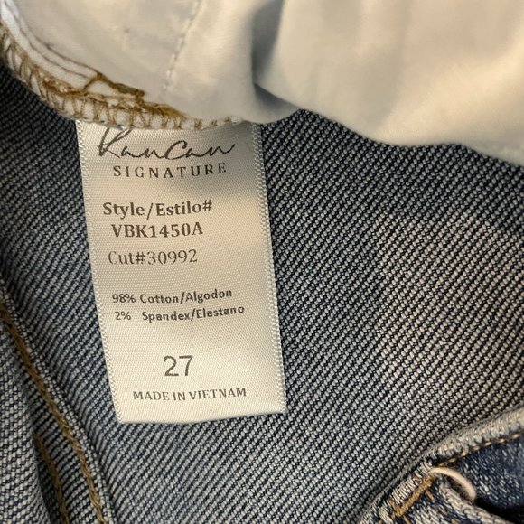 KanCan Signature Distressed Mom Fit Stretch Cuffed Jeans - Picture 16 of 16